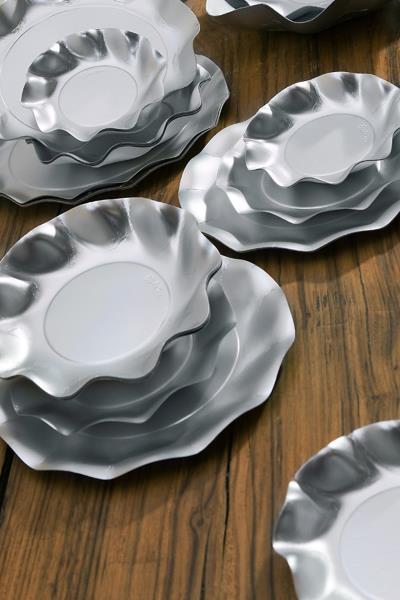 PIATTO DESSERT Ø21 cm. ARGENTO SATINATO EX.TRA. pz.8 4 PIATTO DESSERT Ø21 cm. ARGENTO SATINATO EX.TRA. pz.8