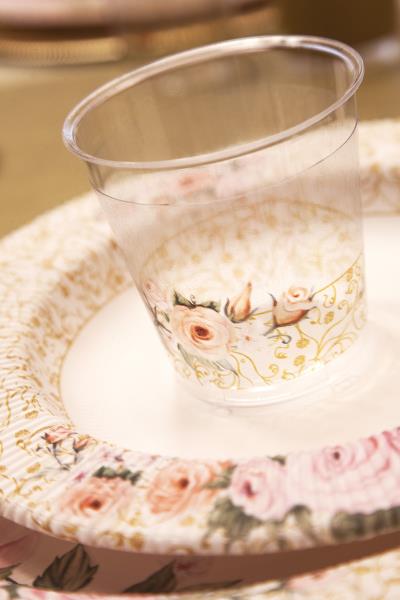 PIATTO FONDO RIGHE ROSE FLOWER Ex.Tra.™