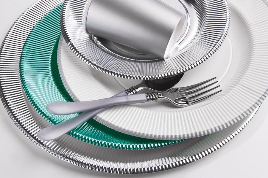 PIATTO DESSERT RIGHE CLASSIC SILVER Ex.Tra.™ 3 PIATTO DESSERT RIGHE CLASSIC SILVER Ex.Tra.™