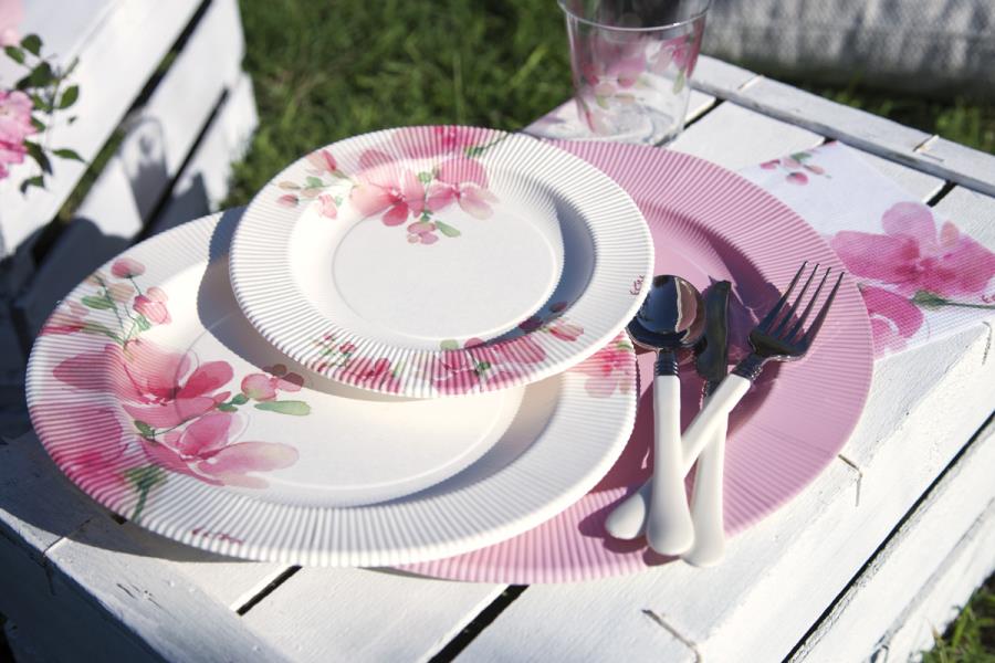 BICCHIERE KRISTAL PINK FLOWER Ex.Tra. pz.8 4 BICCHIERE KRISTAL PINK FLOWER Ex.Tra. pz.8