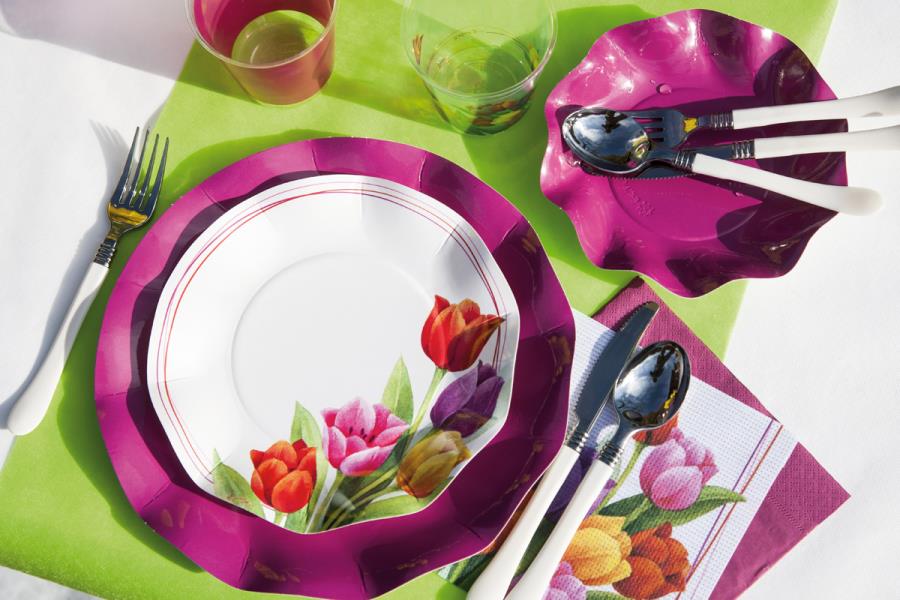 TOVAGLIOLO 33x33 TULIPANI COLORATI Ex.Tra.™ 2 TOVAGLIOLO 33x33 TULIPANI COLORATI Ex.Tra.™