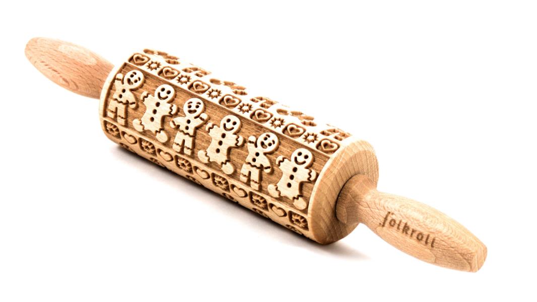 MATTARELLO LEGNO JUNIOR GINGERBREADMAN pz.1 3 MATTARELLO LEGNO JUNIOR GINGERBREADMAN pz.1