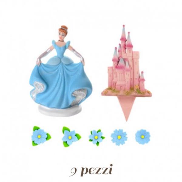 KIT CENERENTOLA DI ZUCCHERO CON CASTELLO PZ.9 1 KIT CENERENTOLA DI ZUCCHERO CON CASTELLO PZ.9