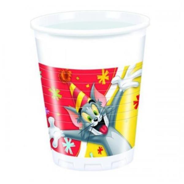BICCHIERE TOM & JERRY HAPPY BIRTHADAY PZ.8