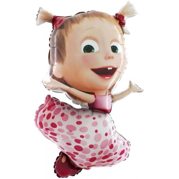PALLONCINO MYLAR SUPER SHAPE MASHA CON ORSO 1 PALLONCINO MYLAR SUPER SHAPE MASHA CON ORSO