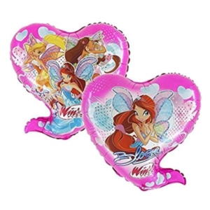 PALLONCINO MYLAR SUPER SHAPE 22" CUORE WINX pz.1