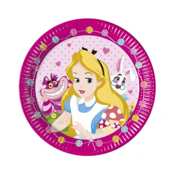 PIATTO Ø23 cm. ALICE NEL PAESE DELLE MERAVIGLIE IN WONDERLAND pz.8 1 PIATTO Ø23 cm. ALICE NEL PAESE DELLE MERAVIGLIE IN WONDERLAND pz.8