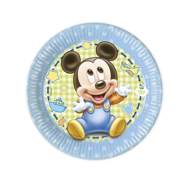 PIATTO Ø20 cm. BABY MICKEY pz.8