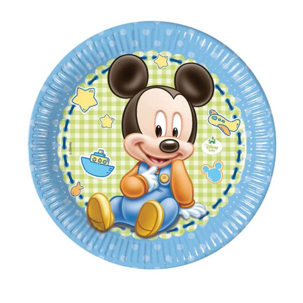 PIATTO Ø23 cm. BABY MICKEY pz.8 1 PIATTO Ø23 cm. BABY MICKEY pz.8