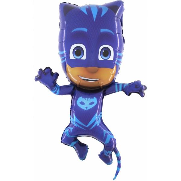 PALLONCINO MYLAR SUPER SHAPE SUPER PIGIAMINI PJMASKS "GATTO BOY" pz.1 1 PALLONCINO MYLAR SUPER SHAPE SUPER PIGIAMINI PJMASKS "GATTO BOY" pz.1
