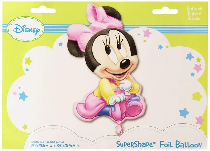 PALLONCINO MYLAR SUPER SHAPE MINNIE BABY 2 PALLONCINO MYLAR SUPER SHAPE MINNIE BABY