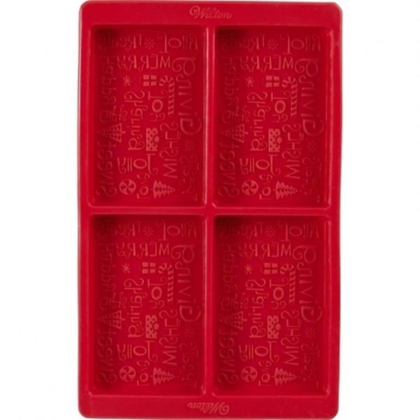 STAMPO SILICONE TAVOLETTA FELICE NATALE