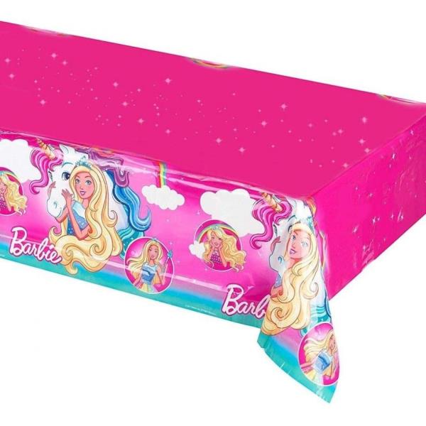 TOVAGLIA PVC 120x180 cm. BARBIE DREAMTOPIA UNICONO pz.1 1 TOVAGLIA PVC 120x180 cm. BARBIE DREAMTOPIA UNICONO pz.1