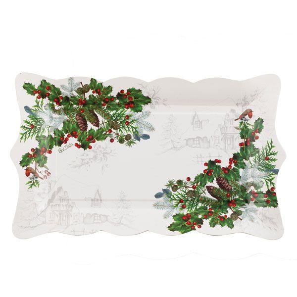 VASSOIO RETTANGOLARE WINTER HOLIDAY CM.30X18 PZ.4 1 VASSOIO RETTANGOLARE WINTER HOLIDAY CM.30X18 PZ.4
