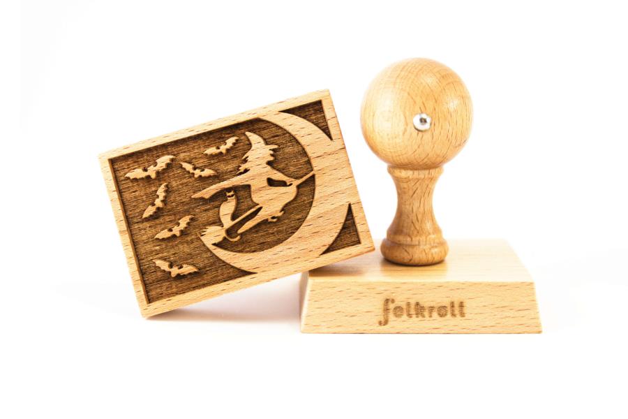 TIMBRO LEGNO RETTANGOLARE 70x50 mm. WITCH pz.1 2 TIMBRO LEGNO RETTANGOLARE 70x50 mm. WITCH pz.1