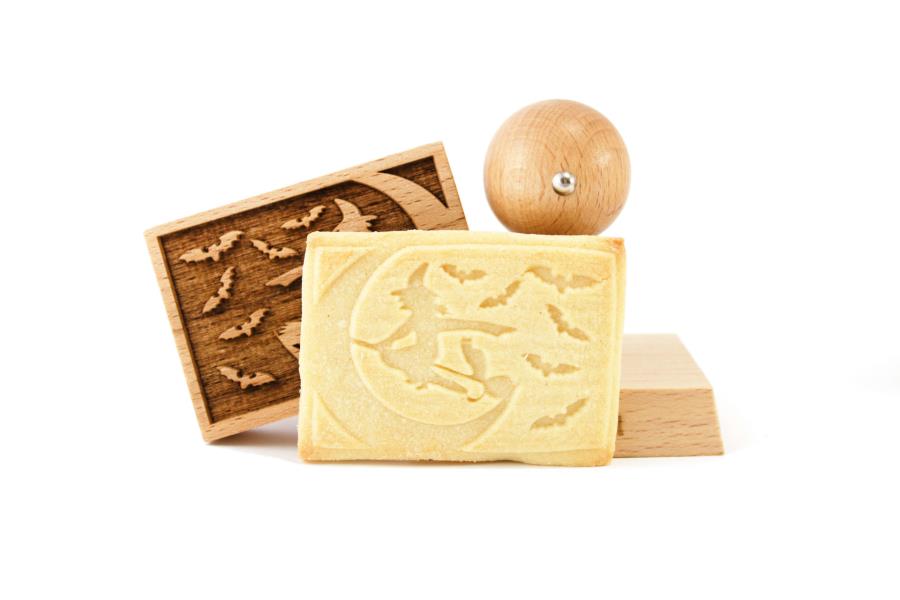 TIMBRO LEGNO RETTANGOLARE 70x50 mm. WITCH pz.1 3 TIMBRO LEGNO RETTANGOLARE 70x50 mm. WITCH pz.1