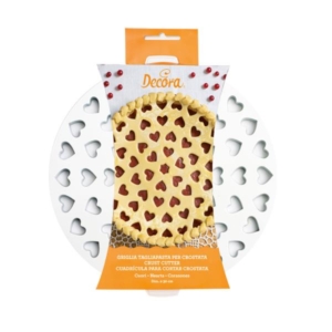 GRIGLIA TAGLIAPASTA PER CROSTATA CUORI CM.30