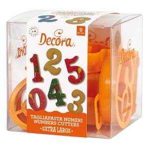 SET 9 TAGLIAPASTA IN PLASTICA NUMERI GIGANTI