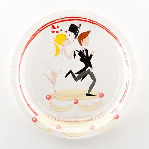 PIATTI CM.23 SPOSI HUMOR NEW pz.10