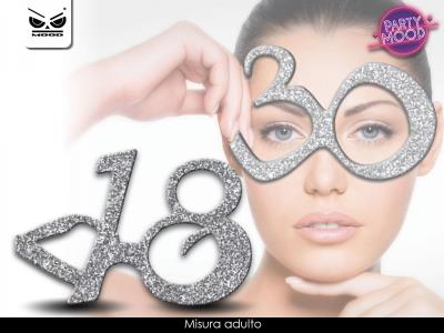 OCCHIALI GLITTER 18 ANNI MOOD 1 OCCHIALI GLITTER 18 ANNI MOOD