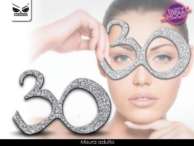 OCCHIALI GLITTER 30 ANNI MOOD 1 OCCHIALI GLITTER 30 ANNI MOOD