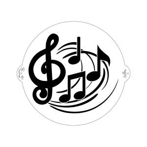 STENCIL NOTE MUSICALI Ø 25 cm 3 STENCIL NOTE MUSICALI Ø 25 cm
