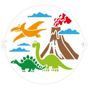 STENCIL DINOSAURI JURASSIC Ø 25 cm 2 STENCIL DINOSAURI JURASSIC Ø 25 cm