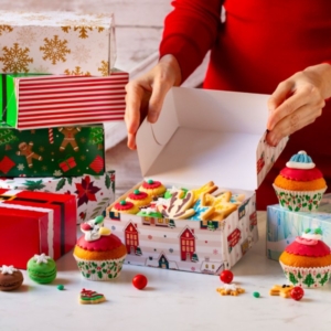 SCATOLE PER DOLCIUMI HAPPY NATALE VARI MODELLI PZ.1