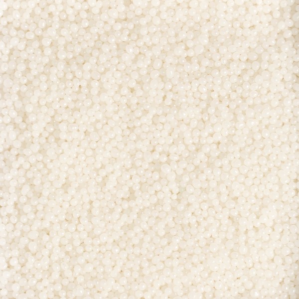 PERLINE DI ZUCCHERO BIANCO BRILLANTE Ø 2 mm GR.100 3 PERLINE DI ZUCCHERO BIANCO BRILLANTE Ø 2 mm GR.100