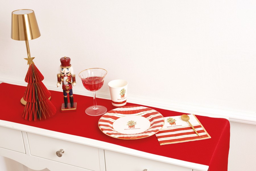 DECORAZIONI IN CARTA ALBERO ROSSO CON STELLA 10 cm. PZ.4 2 DECORAZIONI IN CARTA ALBERO ROSSO CON STELLA 10 cm. PZ.4