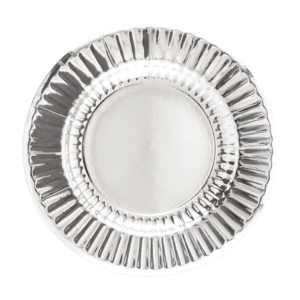PIATTO PIANO ROUND SHAPE Ø27 cm. ARGENTO LUCIDO PZ.8