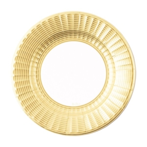 PIATTO PIANO ROUND Ø27 cm. ELEGANCE ORO PZ.8