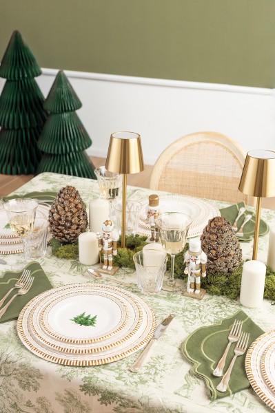 PIATTO MAX ROUND Ø33 cm. GOLD TREES pz.6 3 PIATTO MAX ROUND Ø33 cm. GOLD TREES pz.6