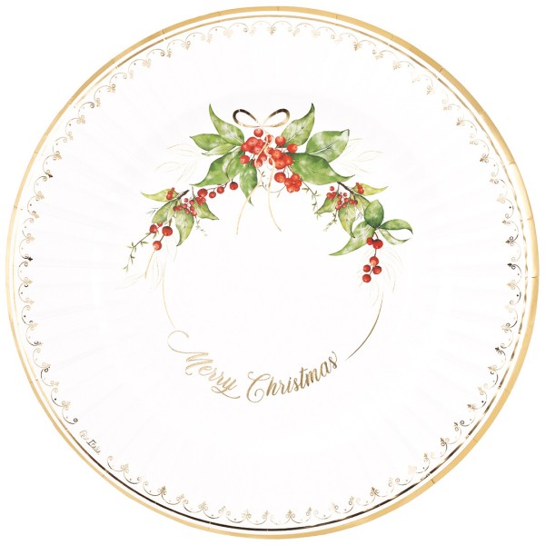 PIATTO MAX ROUND Ø33 cm. GOLD GARLAND pz.6 1 PIATTO MAX ROUND Ø33 cm. GOLD GARLAND pz.6