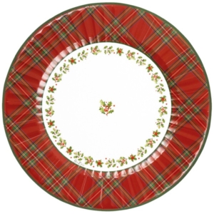 PIATTO MAX ROUND Ø33 cm. SCOTTISH CHRISTMAS pz.6