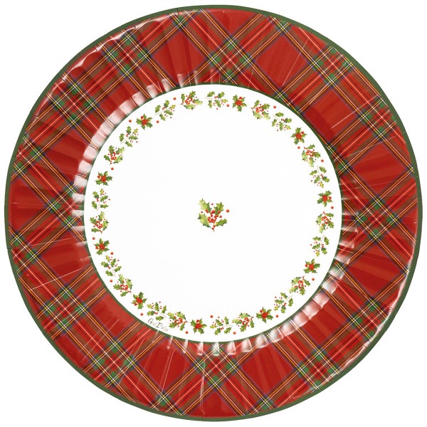 PIATTO MAX ROUND Ø33 cm. SCOTTISH CHRISTMAS pz.6 1 PIATTO MAX ROUND Ø33 cm. SCOTTISH CHRISTMAS pz.6