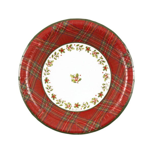 PIATTO FONDO ROUND Ø24 cm. COMPOSTABILE SCOTTISH CHRISTMAS pz.8 1 PIATTO FONDO ROUND Ø24 cm. COMPOSTABILE SCOTTISH CHRISTMAS pz.8