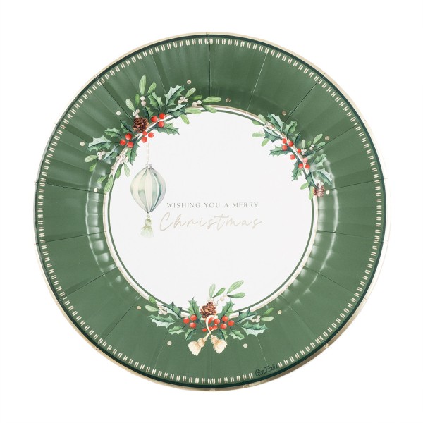 PIATTO PIANO ROUND Ø27 cm. COMPOSTABILE MERRY CHRISTMAS TO YOU PZ.8 1 PIATTO PIANO ROUND Ø27 cm. COMPOSTABILE MERRY CHRISTMAS TO YOU PZ.8