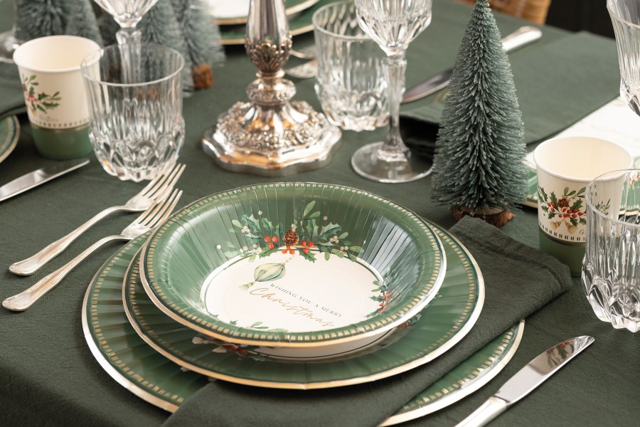 PIATTO FONDO ROUND Ø24 cm. COMPOSTABILE CHRISTMAS TO YOU pz.8 2 PIATTO FONDO ROUND Ø24 cm. COMPOSTABILE CHRISTMAS TO YOU pz.8