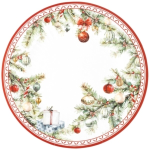 PIATTO MAX ROUND Ø33 cm. CHRISTMAS GIFT pz.6