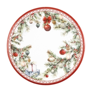 PIATTO PIANO ROUND Ø27 cm. COMPOSTABILE CHRISTMAS GIFT PZ.8