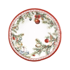 PIATTO FONDO ROUND Ø24 cm. COMPOSTABILE CHRISTMAS GIFT pz.8