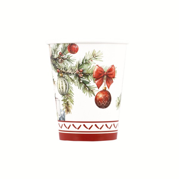 BICCHIERE IN CARTONCINO 250 cc. CHRISTMAS GIFT PZ.8 1 BICCHIERE IN CARTONCINO 250 cc. CHRISTMAS GIFT PZ.8