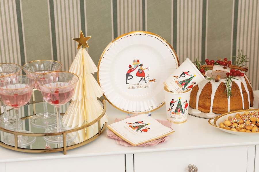 PIATTO DESSERT ROUND SHAPE Ø23 cm. COMPOSTABILE CHRISTMAS STORY 4 MODELLI ASSORTITI PZ.8 2 PIATTO DESSERT ROUND SHAPE Ø23 cm. COMPOSTABILE CHRISTMAS STORY 4 MODELLI ASSORTITI PZ.8