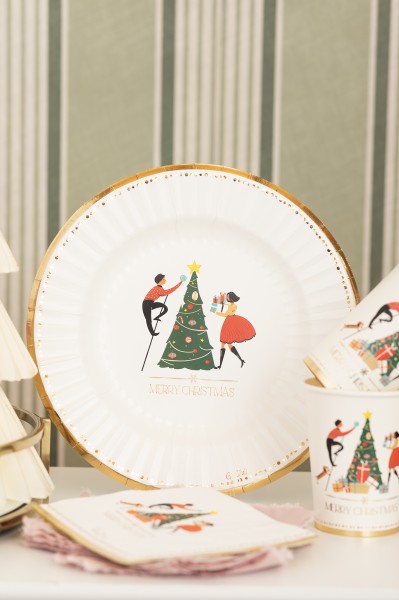 PIATTO DESSERT ROUND SHAPE Ø23 cm. COMPOSTABILE CHRISTMAS STORY 4 MODELLI ASSORTITI PZ.8 3 PIATTO DESSERT ROUND SHAPE Ø23 cm. COMPOSTABILE CHRISTMAS STORY 4 MODELLI ASSORTITI PZ.8