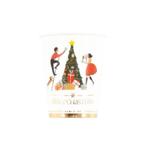 BICCHIERE IN CARTONCINO 250 cc. CHRISTMAS STORY PZ.8