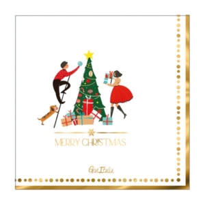 TOVAGLIOLO 25x25 cm. CHRISTMAS STORY pz.20