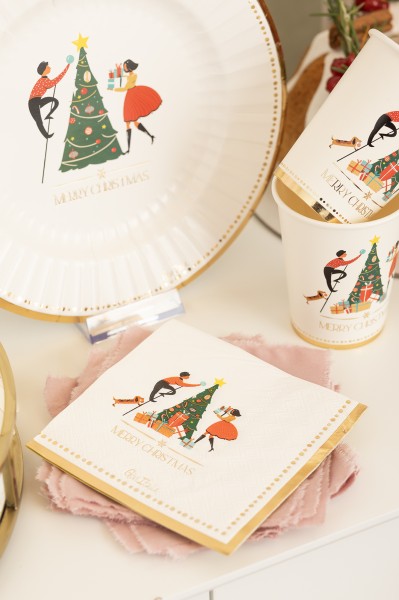 TOVAGLIOLO 25x25 cm. CHRISTMAS STORY pz.20 2 TOVAGLIOLO 25x25 cm. CHRISTMAS STORY pz.20