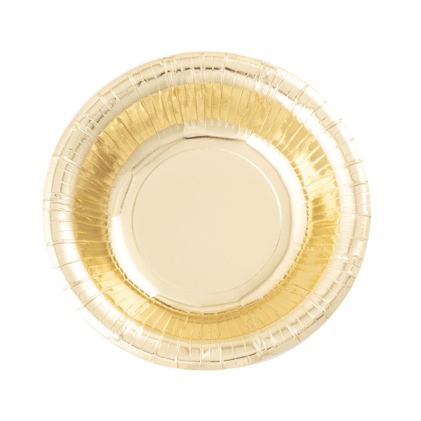 PIATTO FONDO ROUND Ø24 cm. ORO LUCIDO pz.8