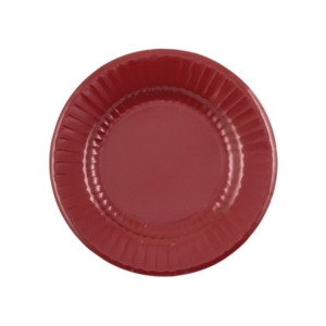 PIATTO DESSERT ROUND SHAPE Ø21 cm. ROSSO BORDEAUX pz.8